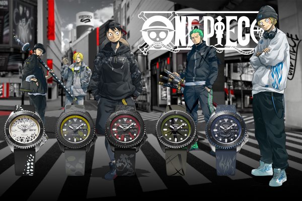 Seiko 5 Sports One Piece limited edition modellek a manga különös világából