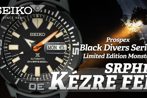 Kézre fel! Seiko Prospex Black Diver's Monster Limited Edition SRPH13K1