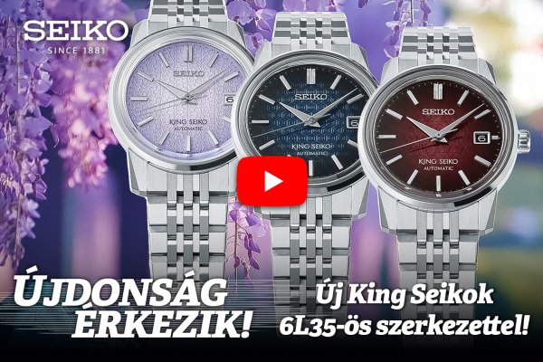 Újdonság érkezik! Új King Seikok 6L35-ös szerkezettel!