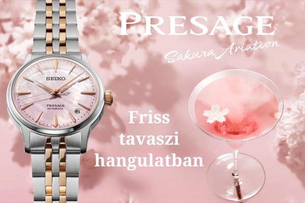 Presage Cocktail Time “Sakura Aviation” limitált kiadásban, friss tavaszi hangulatban