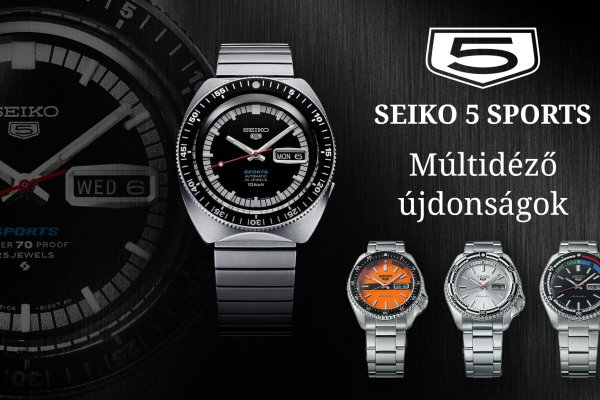 Seiko 5 Sports múltidézés - a legelső modell újrakiadása és még három újdonság a hatvanas évekből