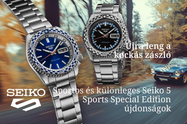 Seiko 5 Sports “Checker flag” Special Edition újdonságok - Újra leng a kockás zászló