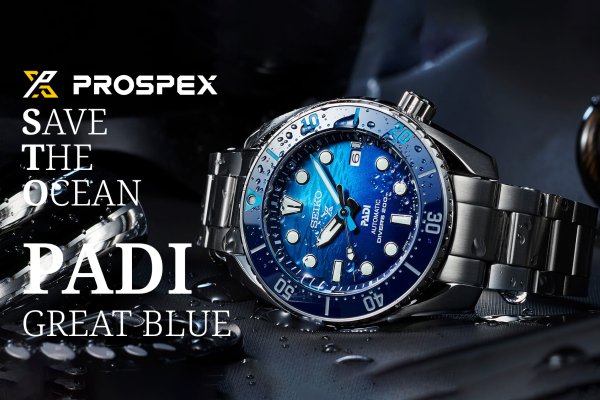 Prospex Save The Ocean 2023 új PADI “Great Blue” Special edition modellek a nyárra