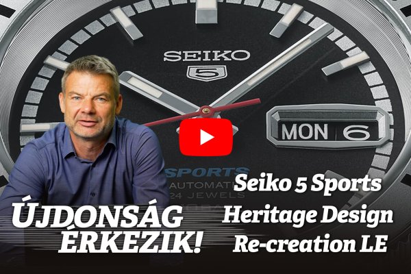 Újdonság Érkezik! Seiko 5 Sports Heritage Design Re-creation LE