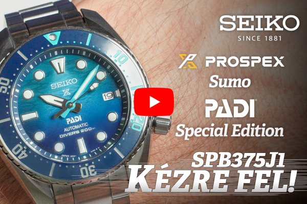 Kézre Fel! - Seiko Prospex Sumo Padi Save The Ocean "The Great Blue" Special Edition - SPB375J1