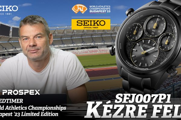 Kézre Fel! Seiko Prospex 1/100 sec. Solar Chronograph World Athletics Budapest '23 LE SFJ007P1
