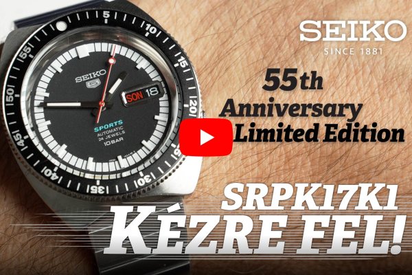 Kézre Fel! A legelső Seiko 5 Sports óra újrakiadása az 55. évfordulóra - Seiko 5 Sports SRPK17K